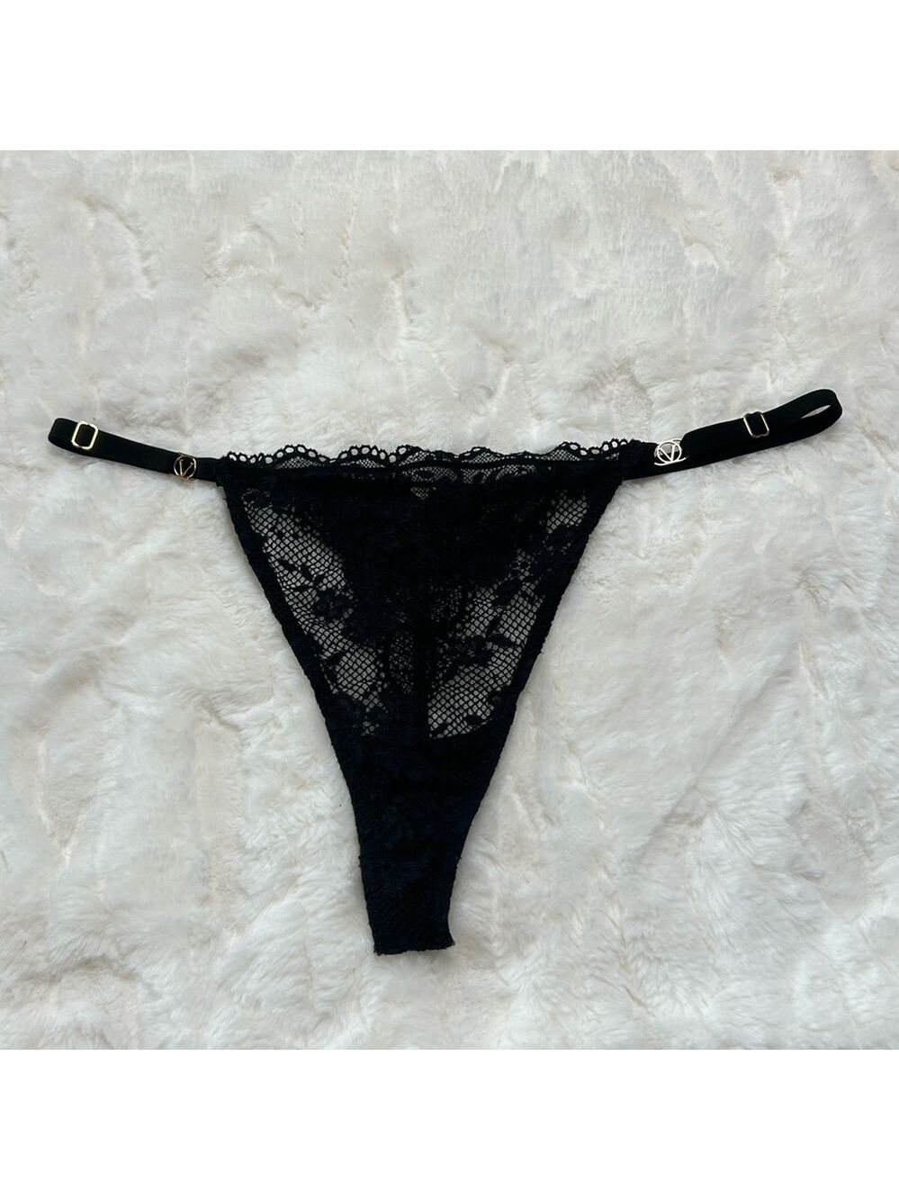 Victoria’s Secret Adjustable Sides Lace Thong Panty